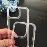 Transparent Frame Soft Hollow Silicone Phone Case For iPhone