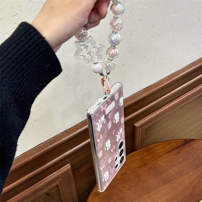 Floral White Cat Phone Case For Samsung