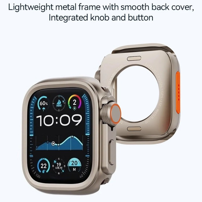 Metal Shell PC Back Cover For Apple Watch 49mm 46mm 45mm 44mm
