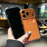 Slim Clear Transparent Magnetic Hard PC Case For iPhone