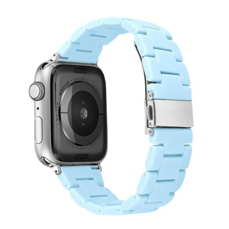 Candy Color Resin Silicone Strap For Apple Watch