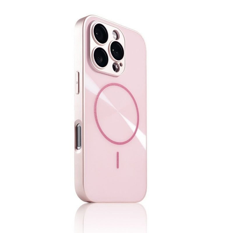 Simple Glare Magnetic Phone Case For iPhone