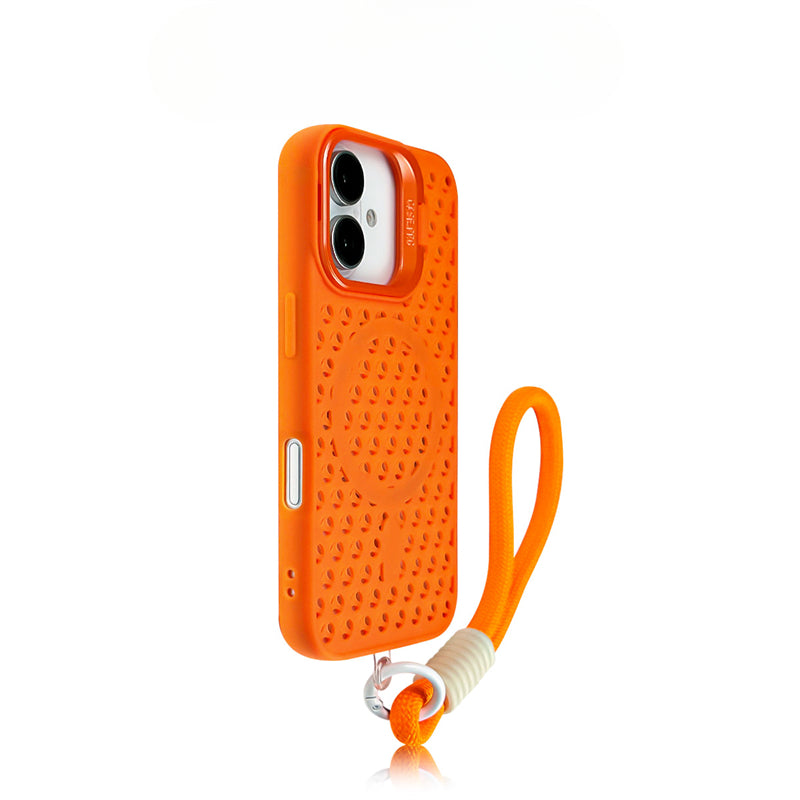 Heat Dissipation Breathable Mesh Magnetic Soft Phone Case For iPhone