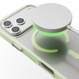 Circular Airbag Transparent Magnetic Phone Case For iPhone