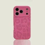 Leopard Print Liquid Silicone Phone Case For iPhone
