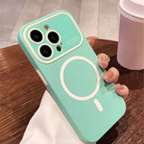 Magnetic Liquid Silicone Phone Case For iPhone