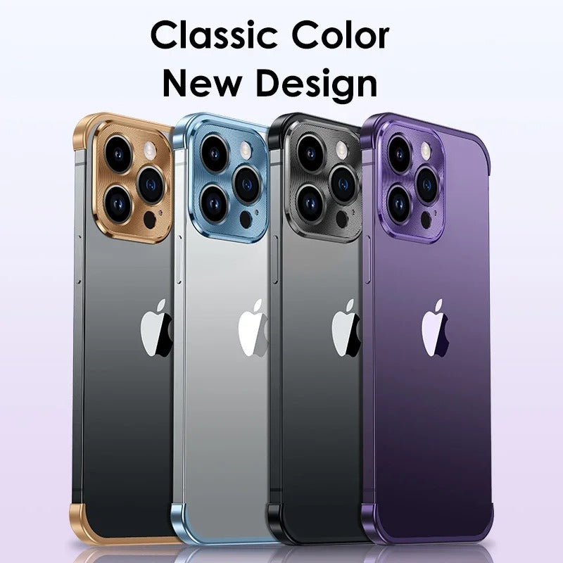 Metal Corner Frameless Bumper Shockproof Case for IPhone