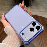 Camera Protection Silicone Neon Soft TPU Clear Case For iPhone