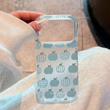 Blue Mesh Frosted Phone Case For iPhone