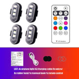 Colorful Car LED Light, Wireless Remote Control LED Strobe Light