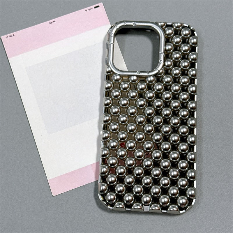 Summer Hollow 3D Pearl Phone Case For iPhone
