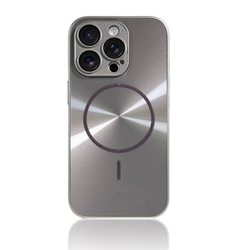 Simple Glare Magnetic Phone Case For iPhone
