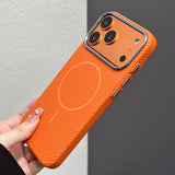 Metal Lens Frame Magnetic Phone Case For iPhone