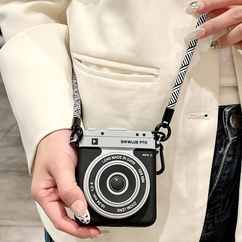Creative Camera Phone Case For Samsung Z FLIP
