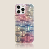 Smudged Ice Pattern Phone Case For iPhone