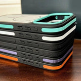New Bicolor Matte Frosted Magnetic  Phone Cas For iPhone