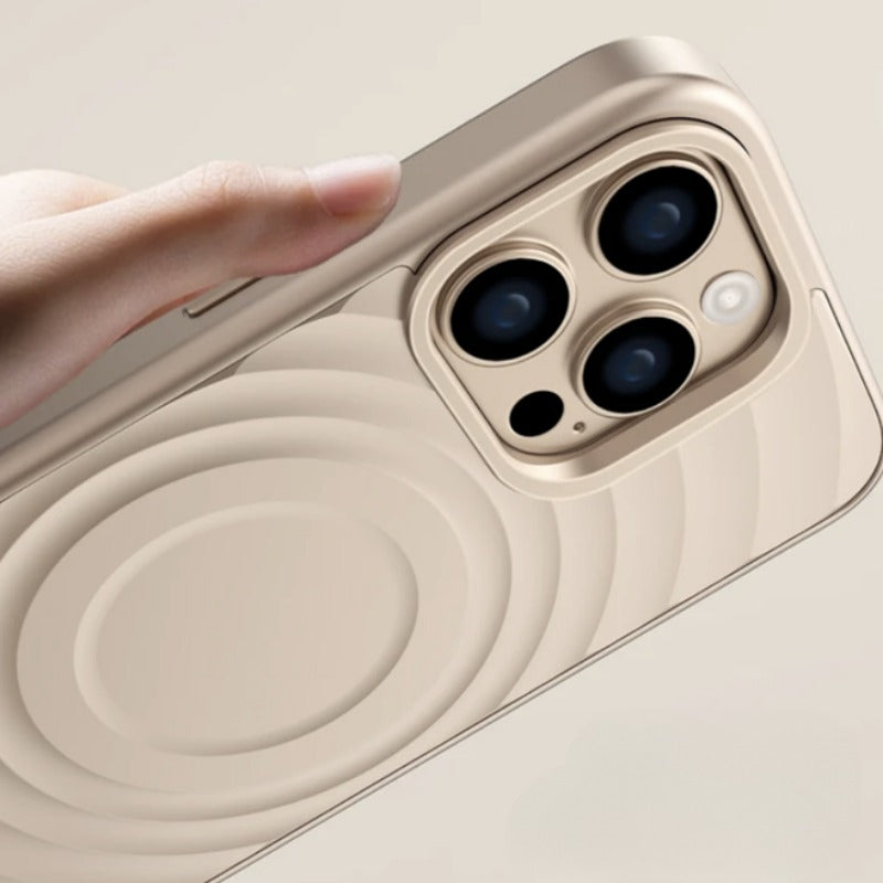 Wave Liquid Silicone Magnetic Phone Case For iPhone