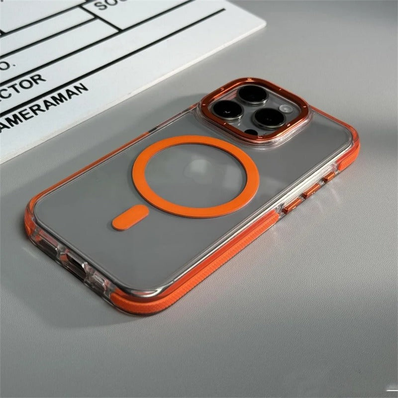 Magnetic Shockproof Clear Phone Case For iPhone