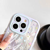 Smudged Feather Tulle Phone Case For iPhone