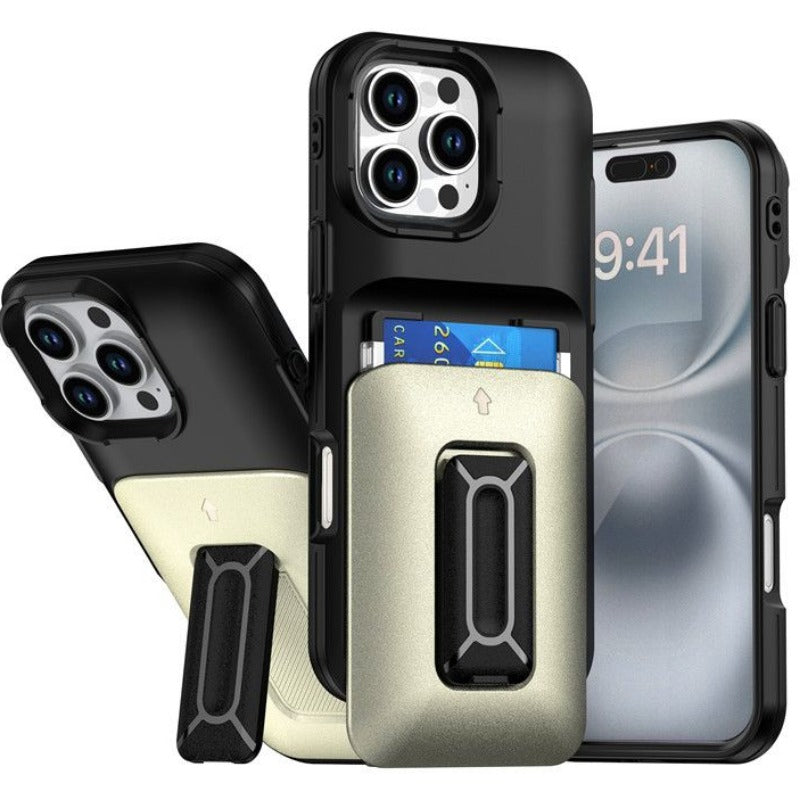 Card Slot I Phone Case with Holder For iPhone