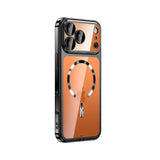 Plating Clear Lens Protector Magnetic Phone Case For iPhone