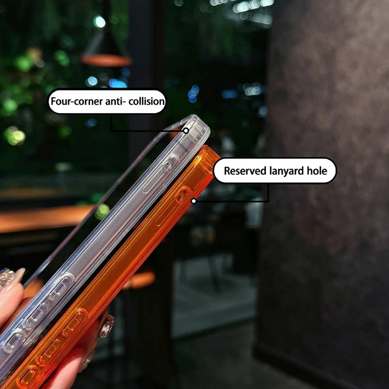 MagneticTranslucent Armor Shockproof Case For iPhone