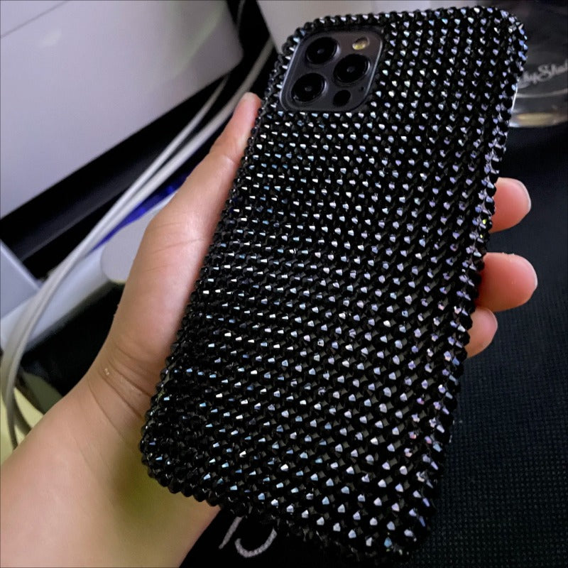 Bling Rhinestone Gem Diamond Soft Phone Case For iPhone