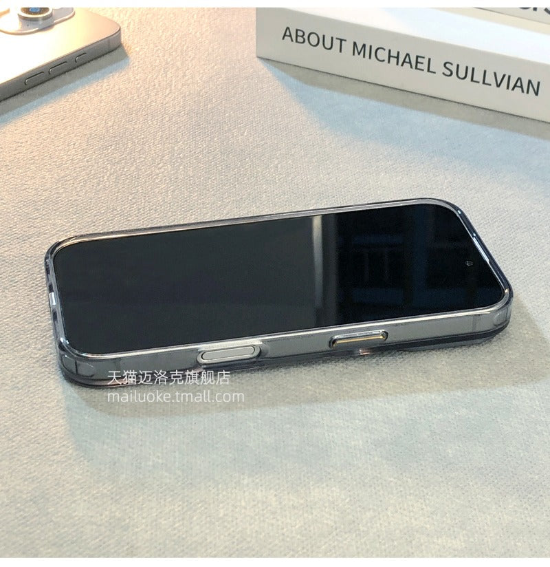 Transparent Fine Hole Magnetic Phone Case For iPhone