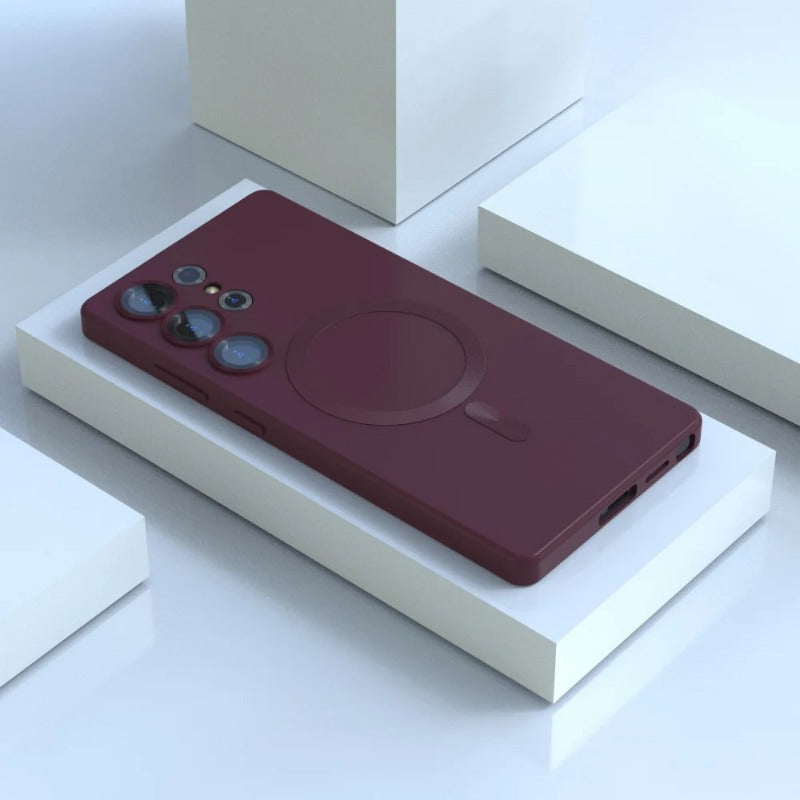 Soft Silicone Magnentic Phone Case For Samsung