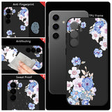 Flower Pattern Hand Lanyard Phone Case For Samsung