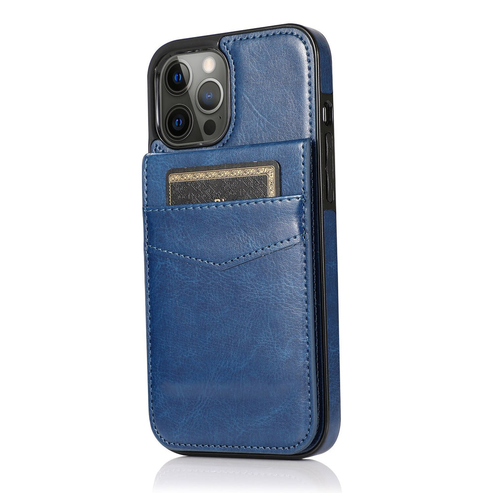 아이폰용 신용카드 지갑 케이스가 포함된 플립 지갑 