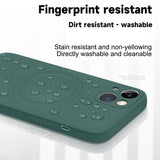 iPhone용 마그네틱 매거진 무선 액체 실리콘 케이스 