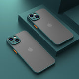 iPhone용 실리콘 범퍼 투명 하드 매트 케이스 