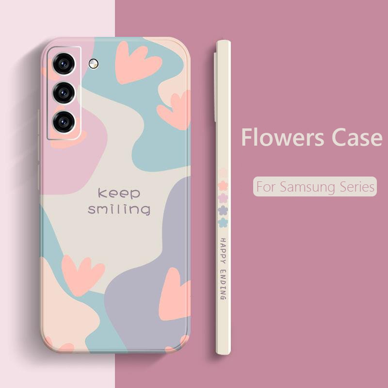 삼성 갤럭시 꽃 실리콘 전화 케이스 